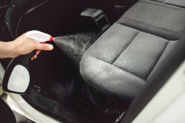 spraying your seat upholstery