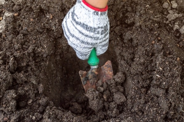 Digging a hole