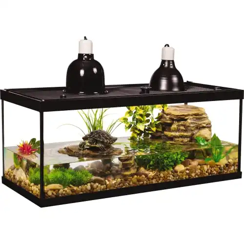 Tetra aquatic turtle deluxe kit 20 gallons, aquarium with filter and heating lamps