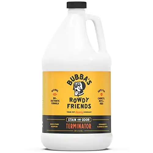 Bubbas super strength enzyme cleaner - pet odor eliminator - carpet stain remover - remove dog & cat urine odor from mattress, sofa, rug, laundry, hardwood floors and more