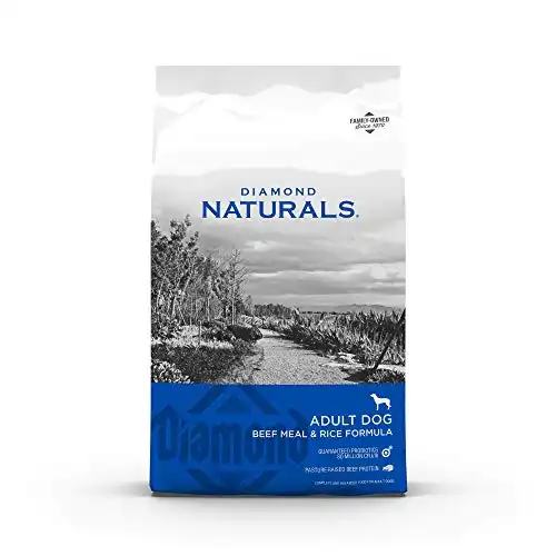 Diamond naturals dry food for adult dog, beef and rice formula