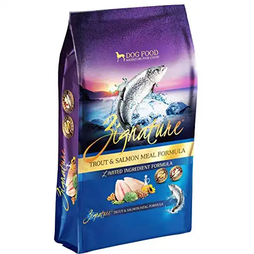 Zignature dry dog food - trout and salmon meal formula