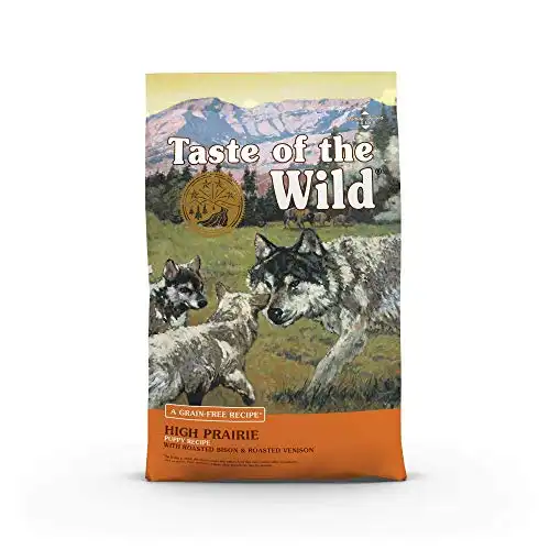 Taste of the wild high prairie canine grain-free recipe with roasted bison and venison dry dog food for puppies