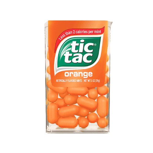 Orange tic tacs