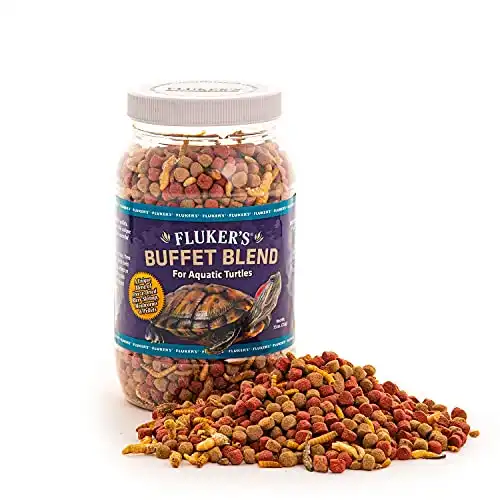 How Often You Should Feed A Red-Eared Slider: Important Information 6 Fluker's buffet blend aquatic turtle food , 7. 5-ounce