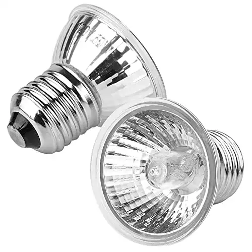 2pcs 25w / 50w reptile heat lamp dallfoll turtle heat lamp basking lamp heater light replacement bulbs…