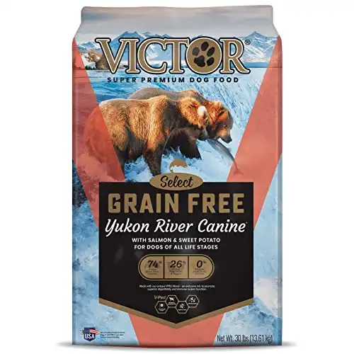Victor select yukon river canine recipe grain-free dry dog food