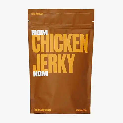 Nom nom dog jerky treats non gmo high protein human grade 100% usda certified made in usa
