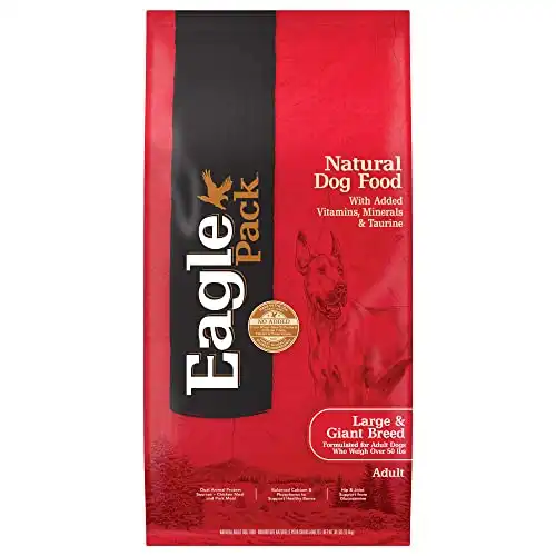 Eagle pack natural dry large breed dog food, chicken & pork