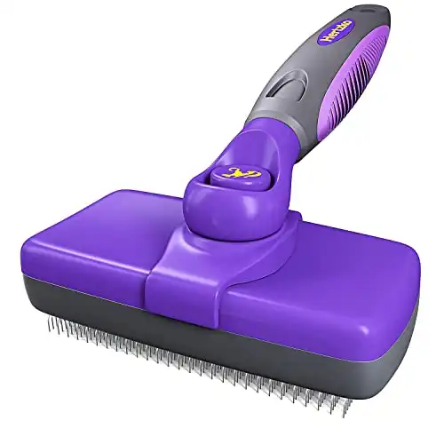 Hertzko self-cleaning slicker brush for dogs, cats - the ultimate dog brush for shedding hair