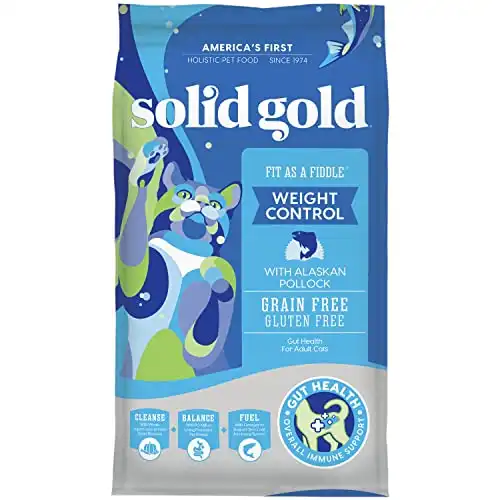 Solid gold - fit as a fiddle weight management cat food - low calorie grain free dry cat food