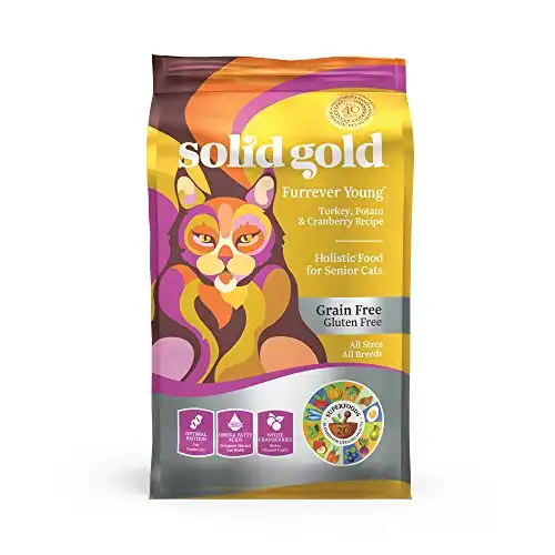 Senior cat dry food; furrever young grain free