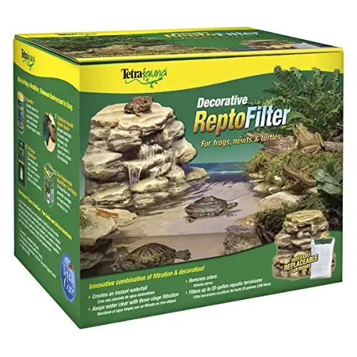 Tetra decorative reptofilter, terrarium filtration, keeps water clear
